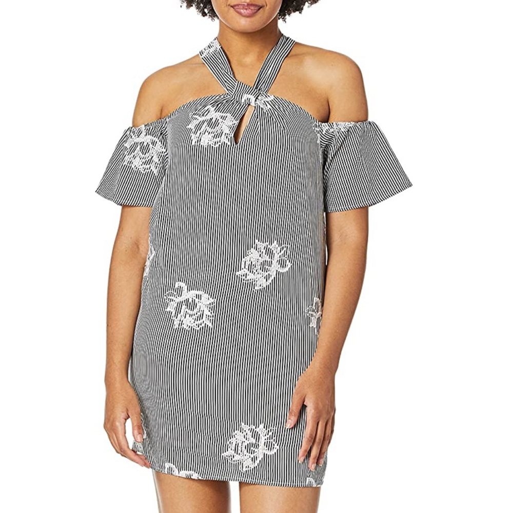 ✨NWT !! ALI & JAY Stripe Off The Shoulder Dress Size L